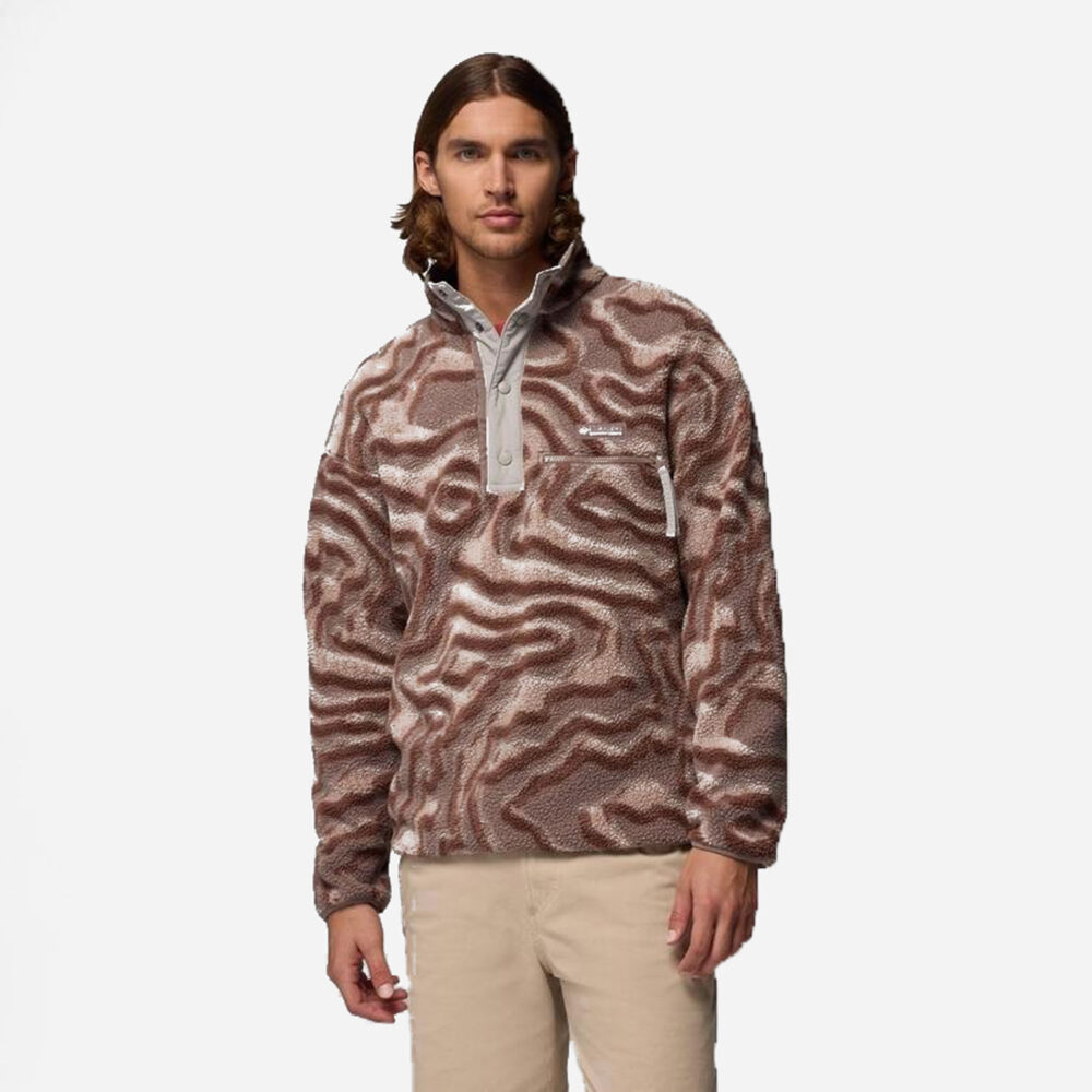 Columbia Helvetia™ II Printed Half Snap Fleece - Iron/Topoglitch