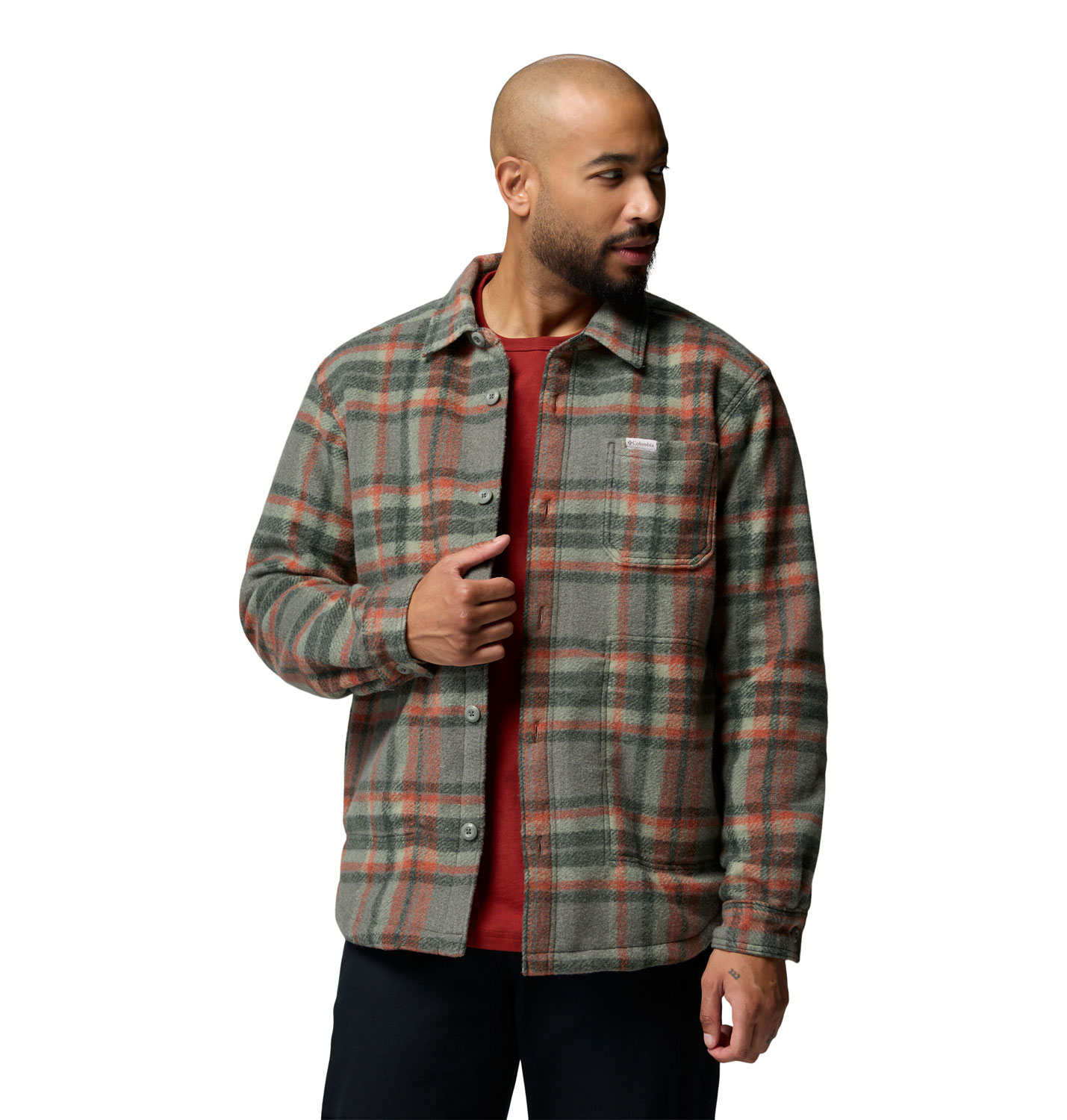 Columbia Hunter Arch™ Shirt Jacket - Sedona Sage Track Plaid Columbia Hunter Arch™ Shirt Jacket - Sedona Sage Track Plaid