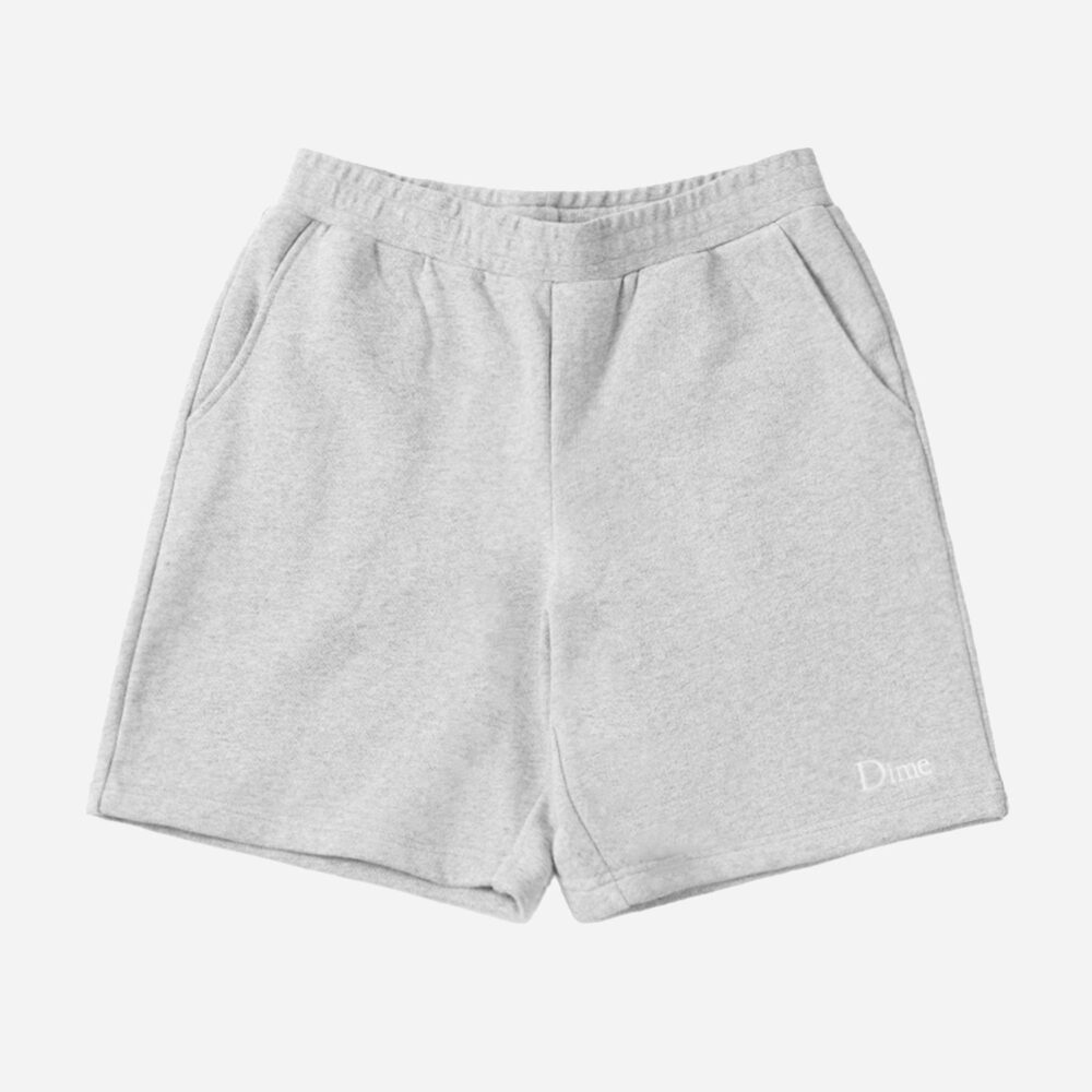 Dime Classic Small Logo Sweatshort - Heather Grey Dime Classic Small Logo Sweatshort - Heather Grey
