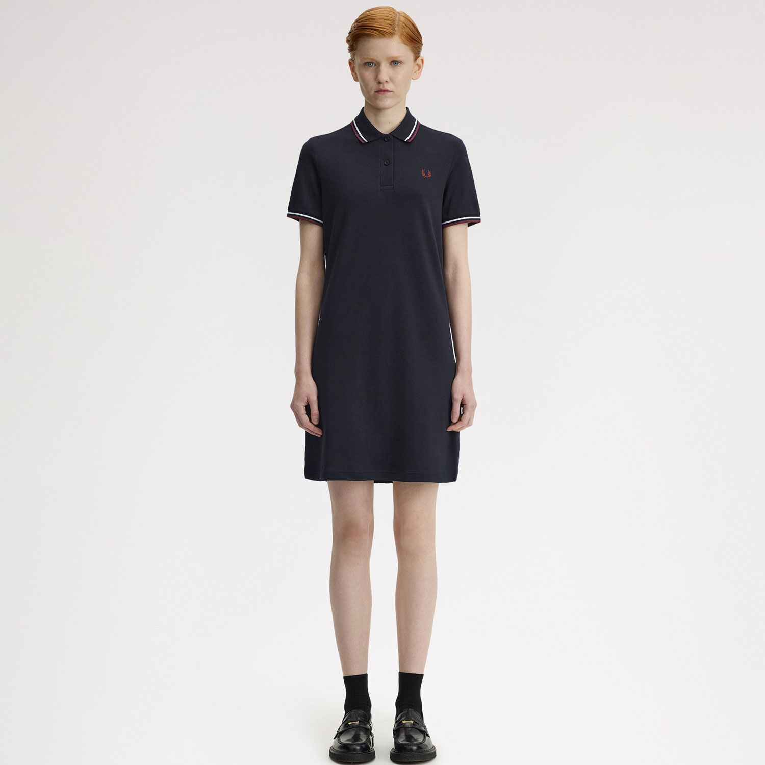 Fred Perry Women's Twin Tipped Dress - Navy/Snow White/Oxblod