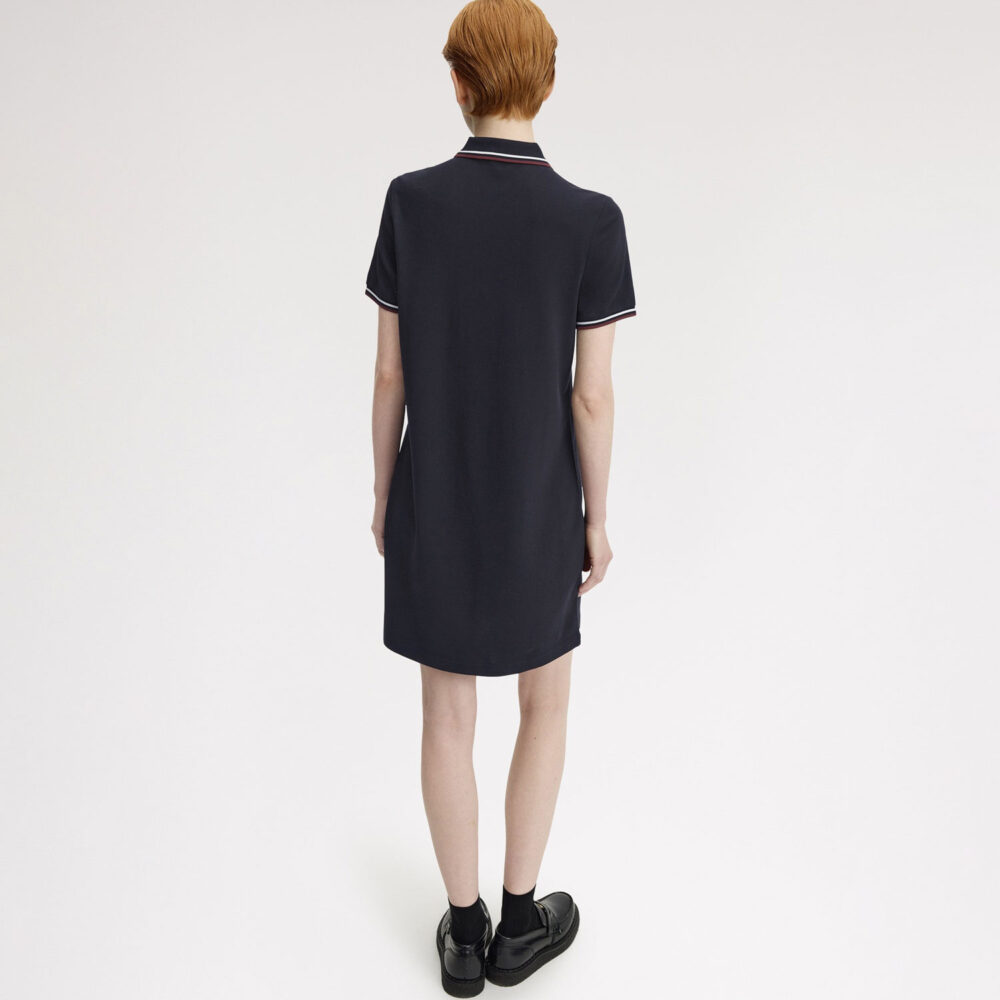 Fred Perry Women's Twin Tipped Dress - Navy/Snow White/Oxblod