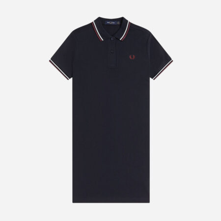 Fred Perry Women's Twin Tipped Dress - Navy/Snow White/Oxblod Fred Perry Women's Twin Tipped Dress - Navy/Snow White/Oxblod