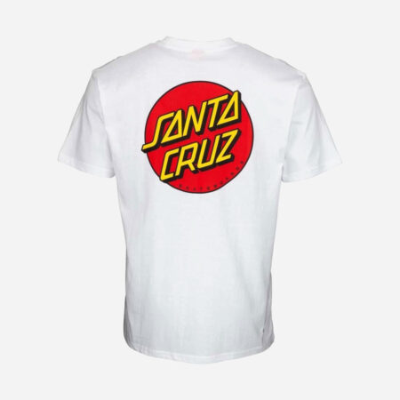 Santa Cruz Classic Dot Chest Tee - White Santa Cruz Classic Dot Chest Tee - White