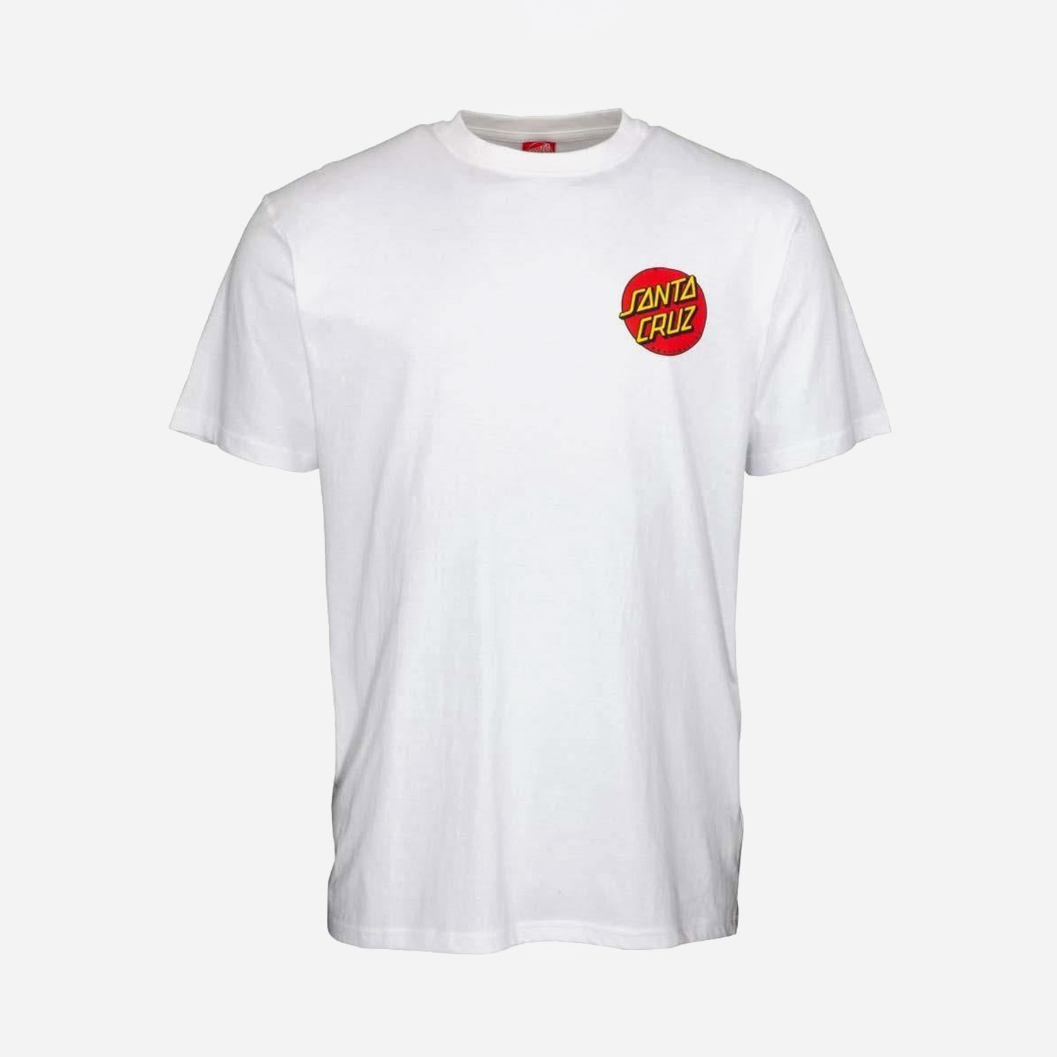 Santa Cruz Classic Dot Chest Tee - White