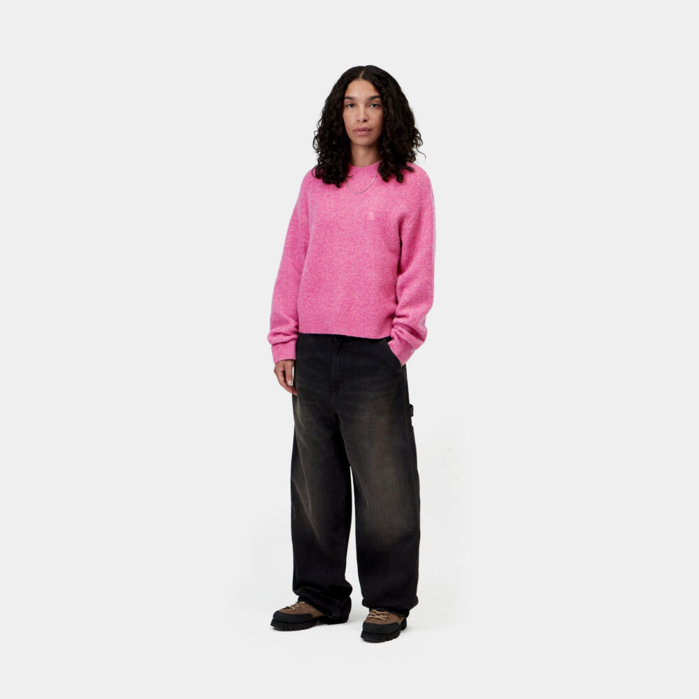 Carhartt WIP Women's Curtis Knitted Sweater - Tangled Hortensia