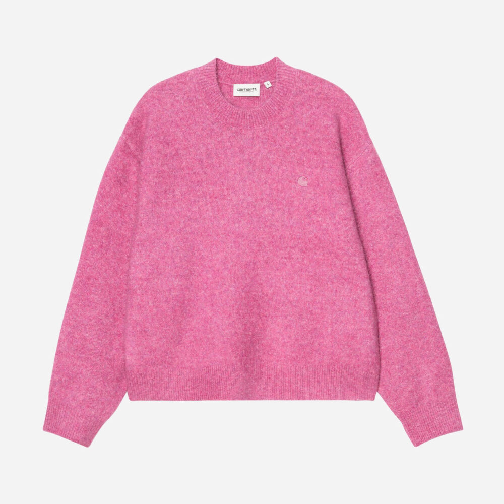 Carhartt WIP Women's Curtis Knitted Sweater - Tangled Hortensia Carhartt WIP Women's Curtis Knitted Sweater - Tangled Hortensia