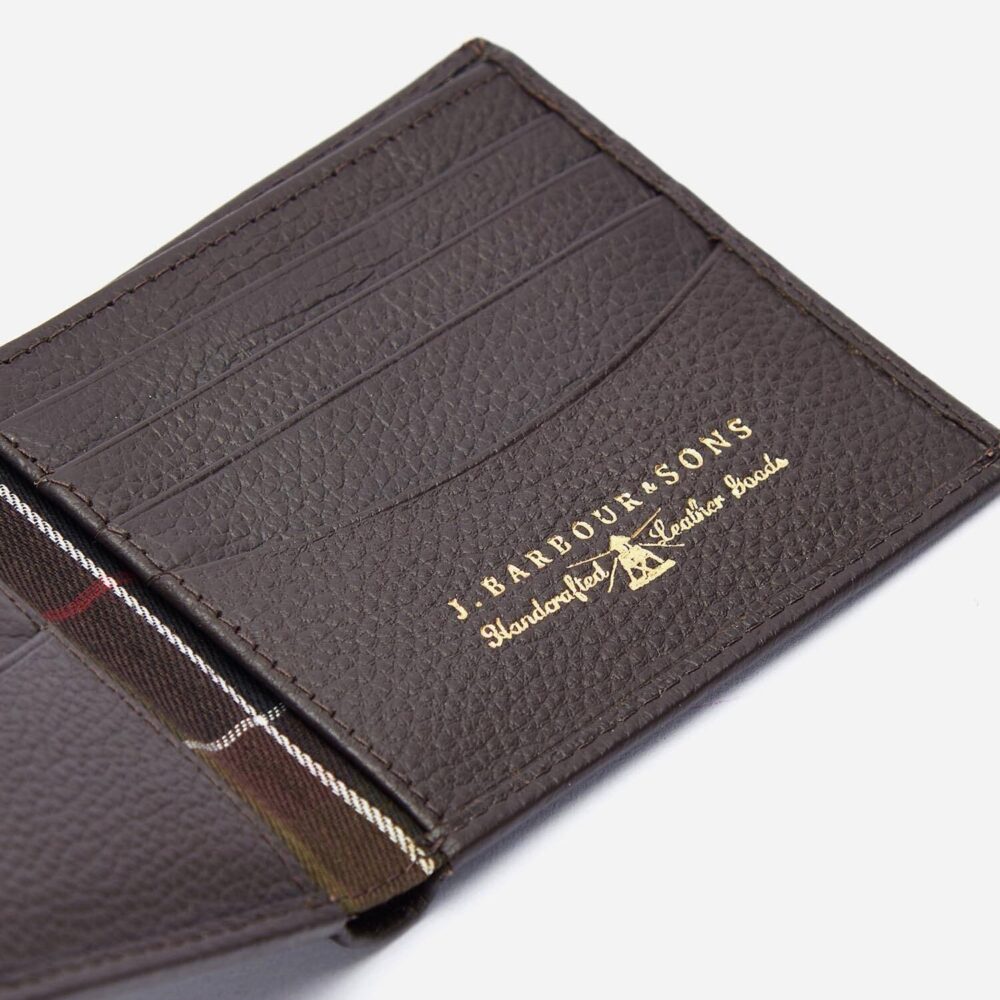Barbour Amble Leather Billfold Wallet - Dark Brown Barbour Amble Leather Billfold Wallet - Dark Brown