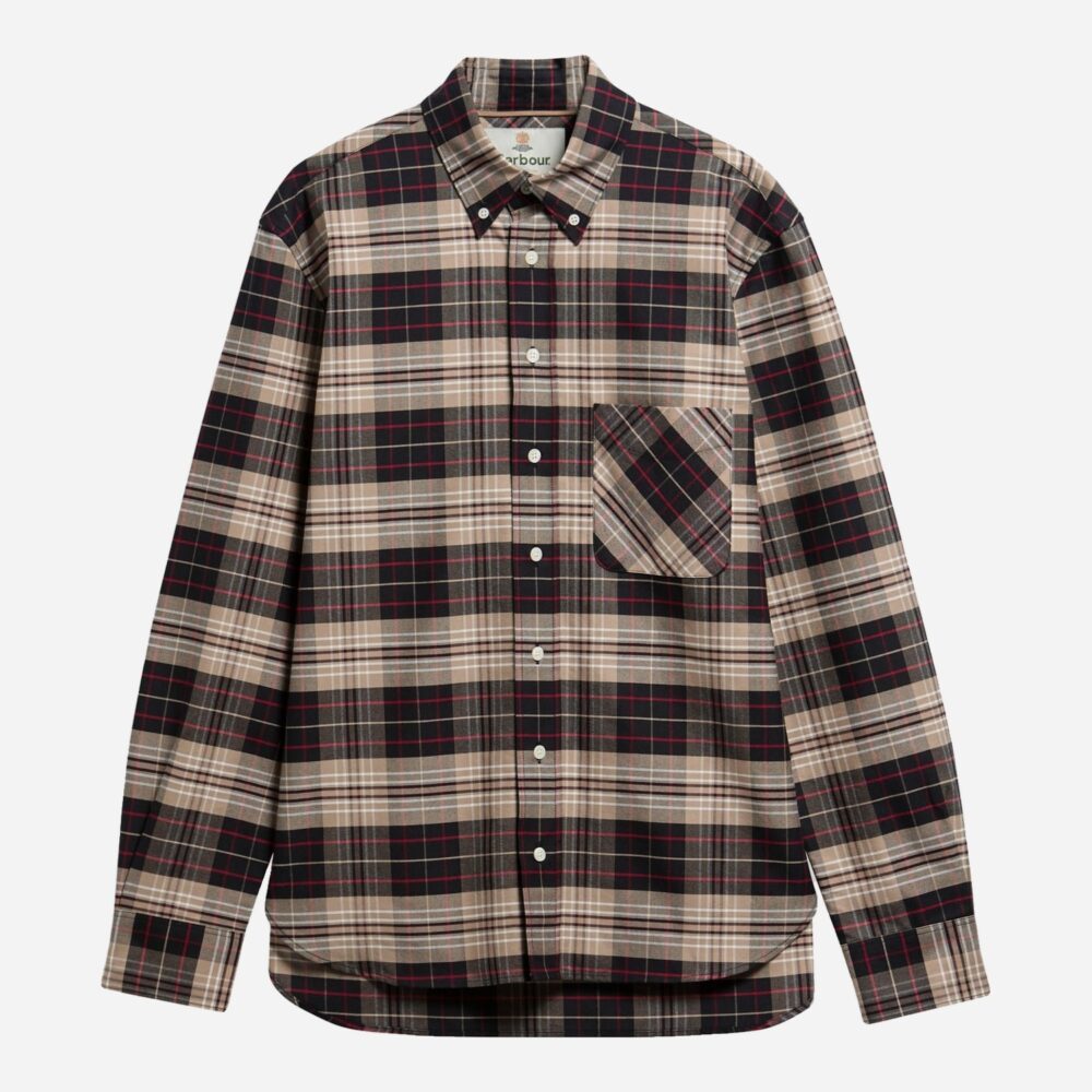 Barbour Annan Authentic Highland Check Oxford Shirt - Stone Barbour Annan Authentic Highland Check Oxford Shirt - Stone