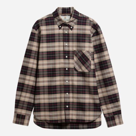 Barbour Annan Authentic Highland Check Oxford Shirt - Stone