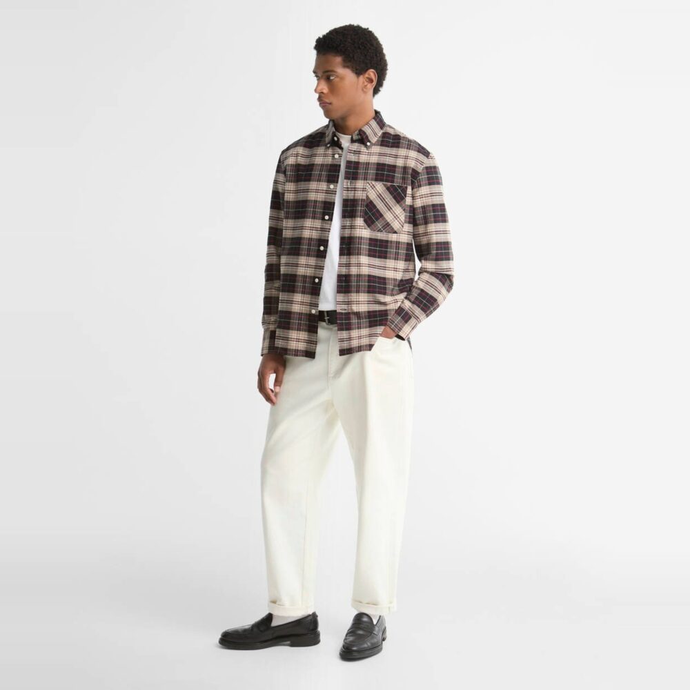 Barbour Annan Authentic Highland Check Oxford Shirt - Stone Barbour Annan Authentic Highland Check Oxford Shirt - Stone