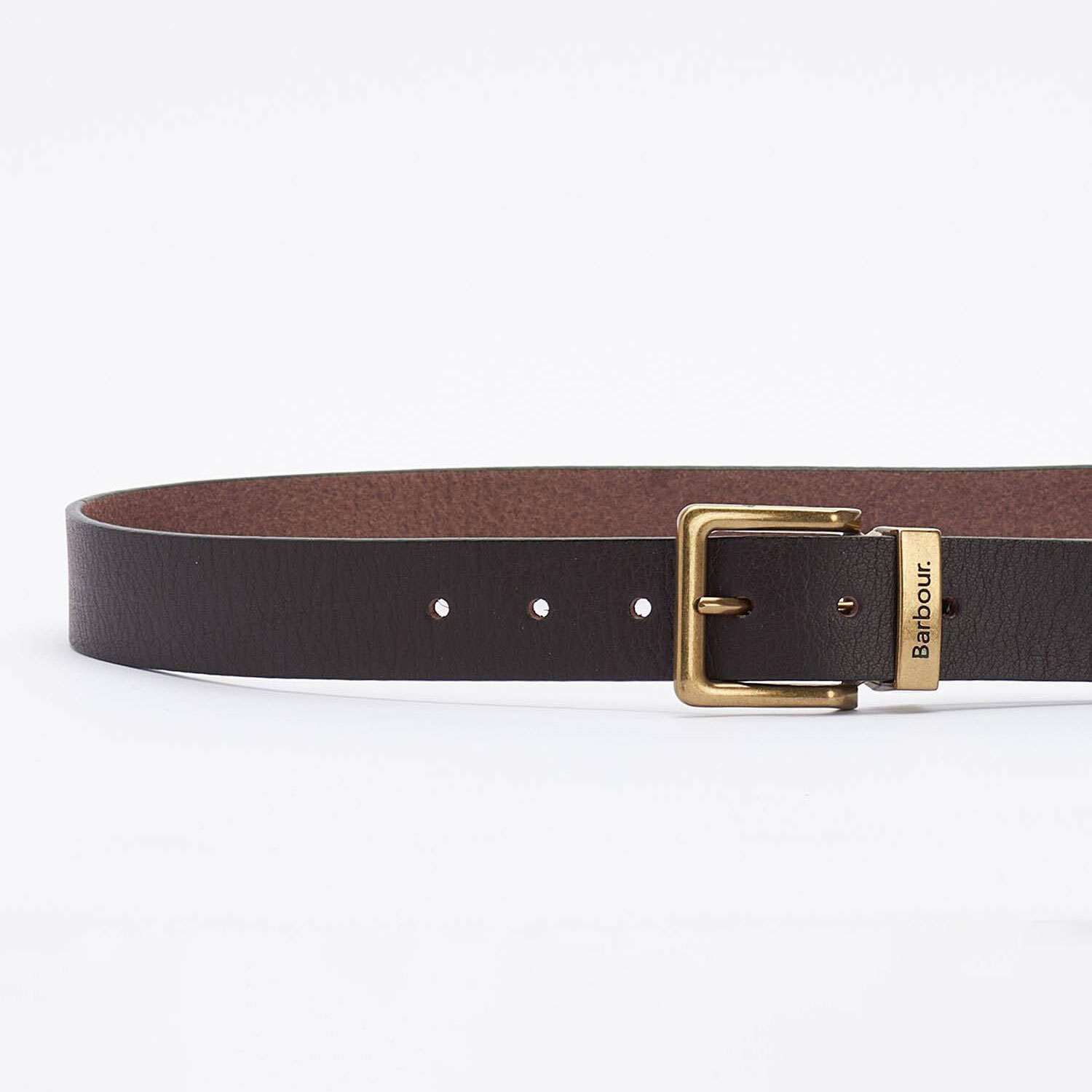 Barbour Blakely Leather Belt - Dark Brown