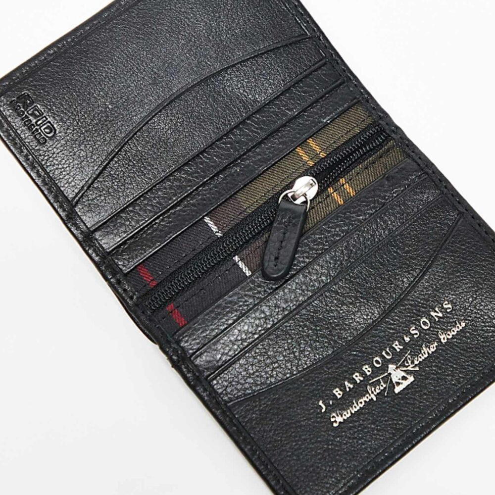 Barbour Colwell Small Billfold - Black/Classic Barbour Colwell Small Billfold - Black/Classic