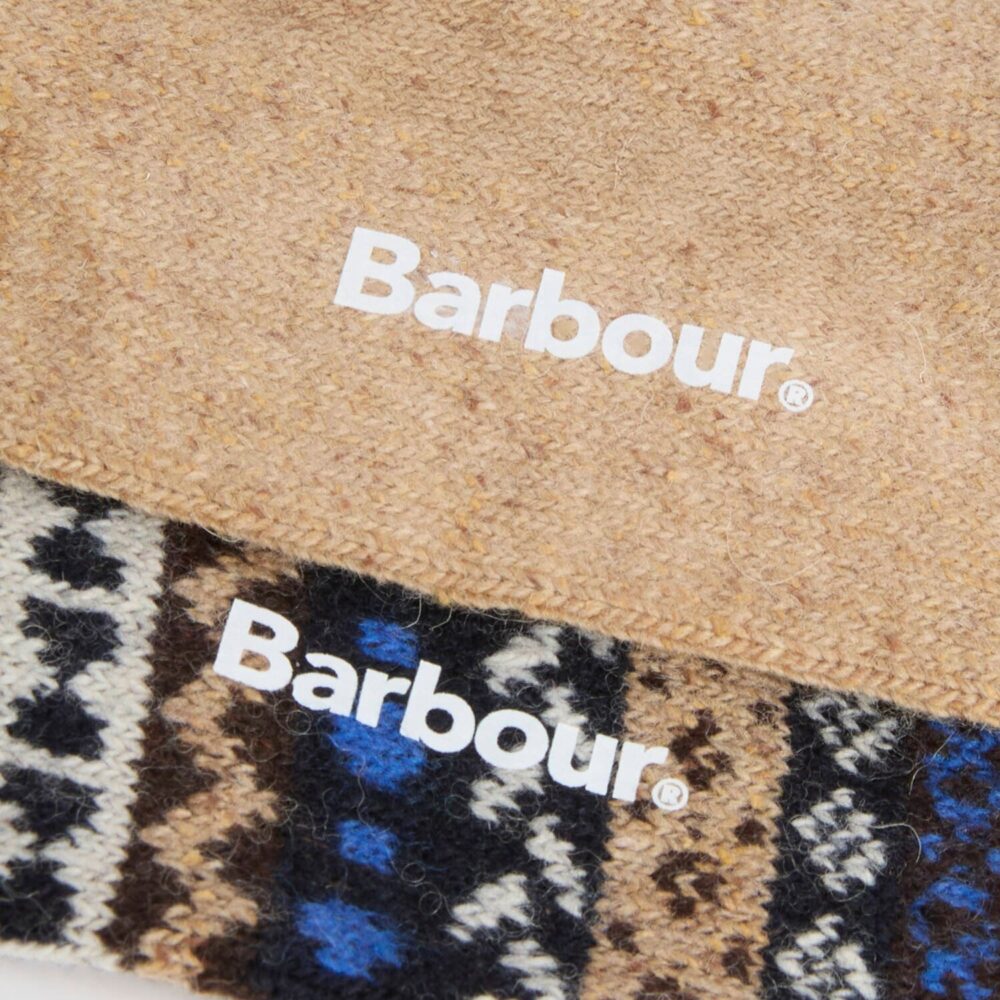 Barbour Fairisle 2 Pack Sock - Birchwood Barbour Fairisle 2 Pack Sock - Birchwood