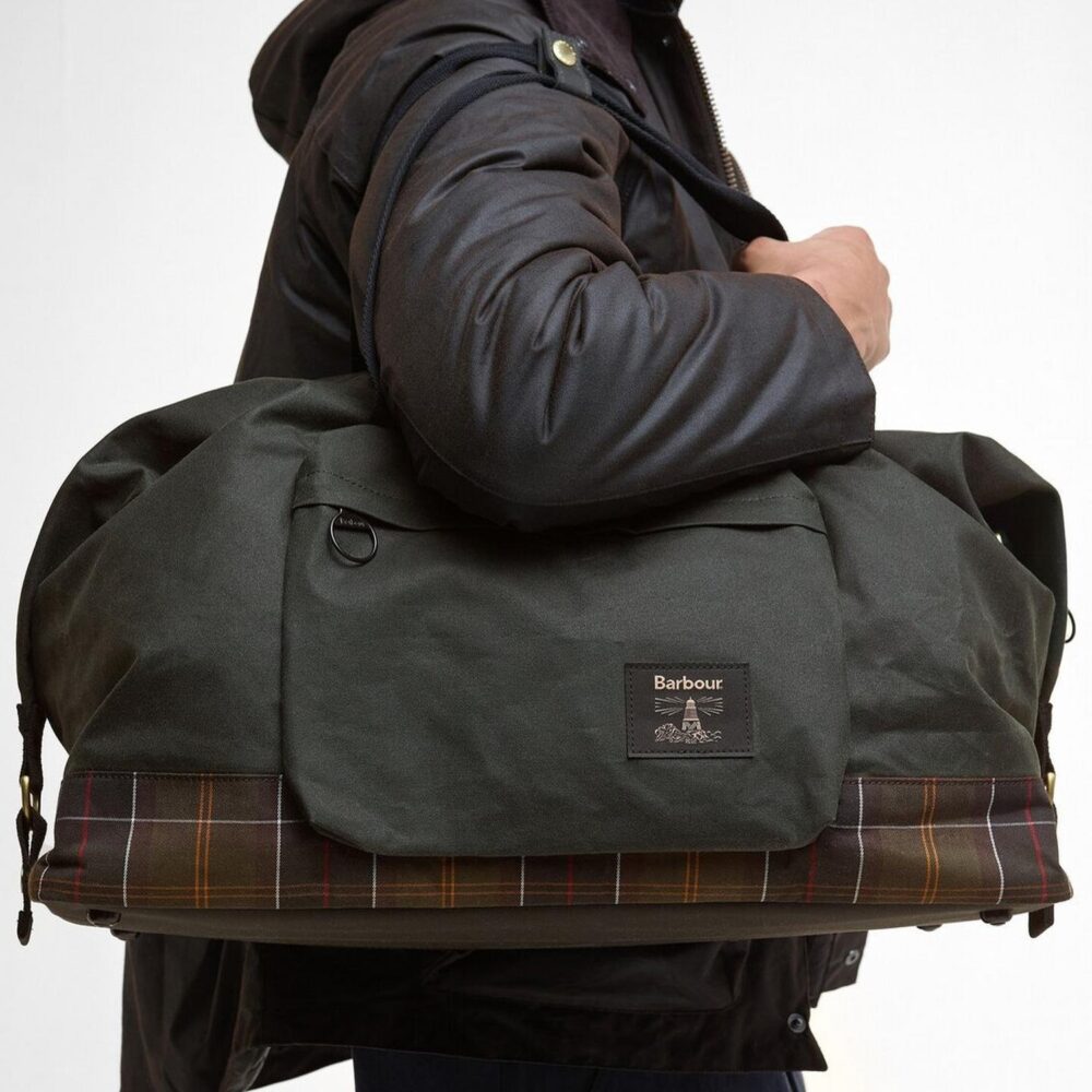 Barbour Field Wax Holdall Bag - Sage/Classic Barbour Field Wax Holdall Bag - Sage/Classic