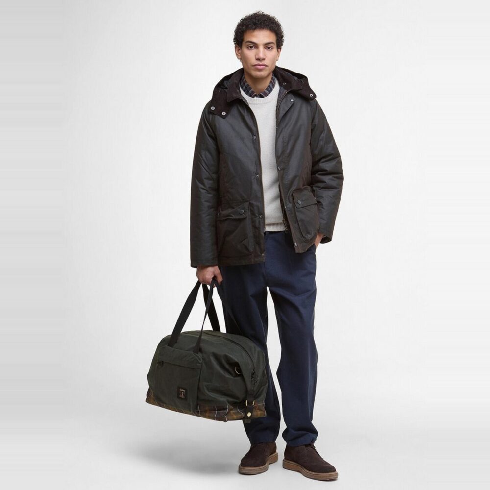 Barbour Field Wax Holdall Bag - Sage/Classic Barbour Field Wax Holdall Bag - Sage/Classic