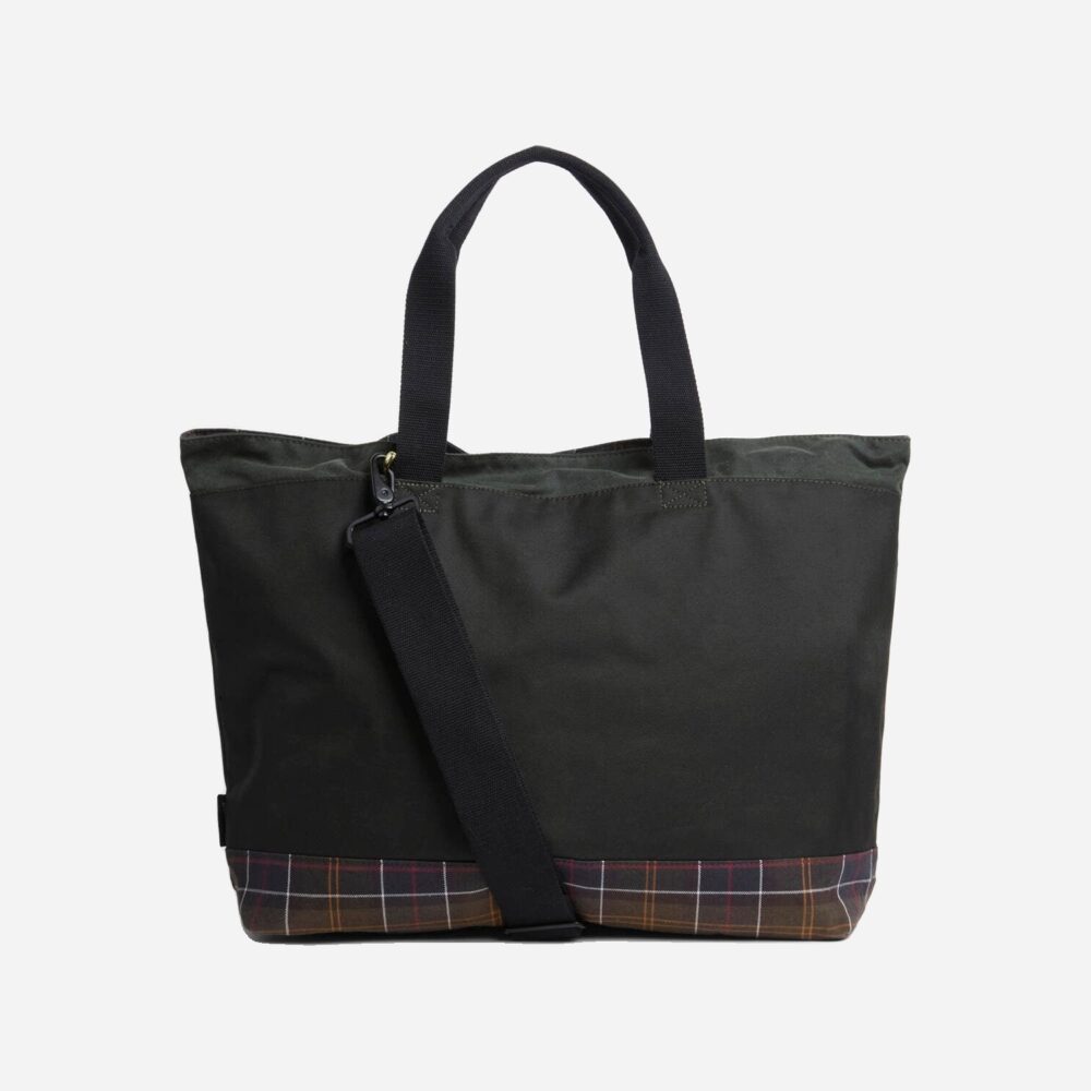 Barbour Field Wax Tote Bag - Sage/Classic Barbour Field Wax Tote Bag - Sage/Classic