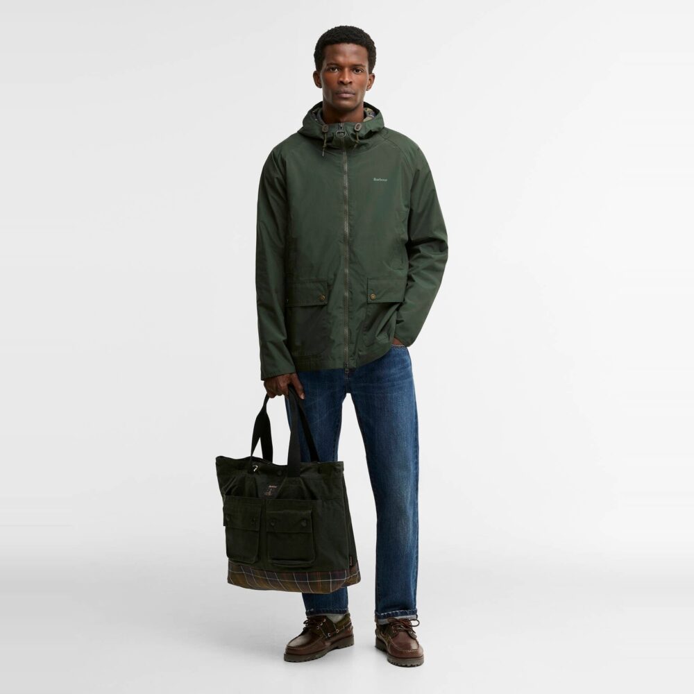 Barbour Field Wax Tote Bag - Sage/Classic Barbour Field Wax Tote Bag - Sage/Classic
