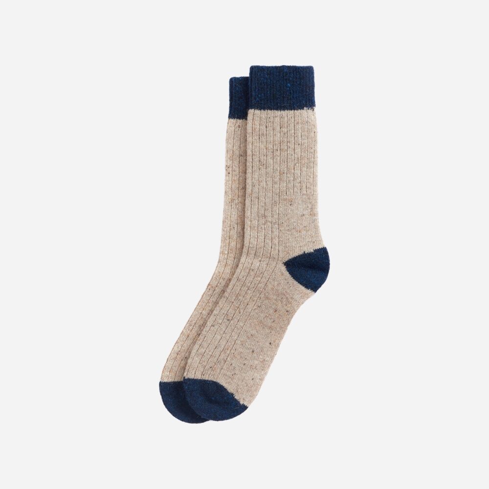 Barbour Houghton Sock - Stone/Navy Barbour Houghton Sock - Stone/Navy