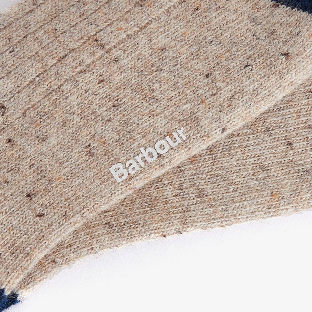 Barbour Houghton Sock - Stone/Navy