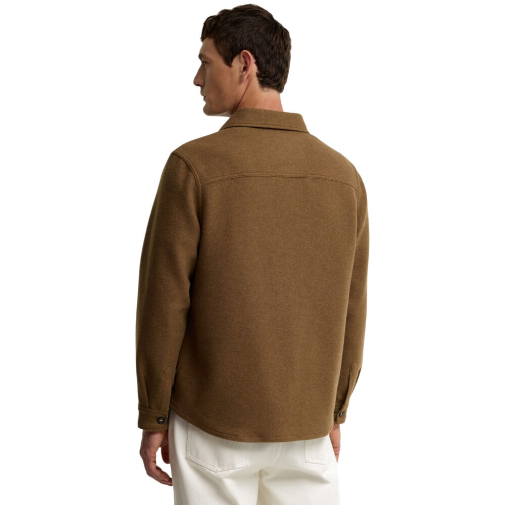 Barbour Marltown Tailored Wool Blend Overshirt - Sandstone