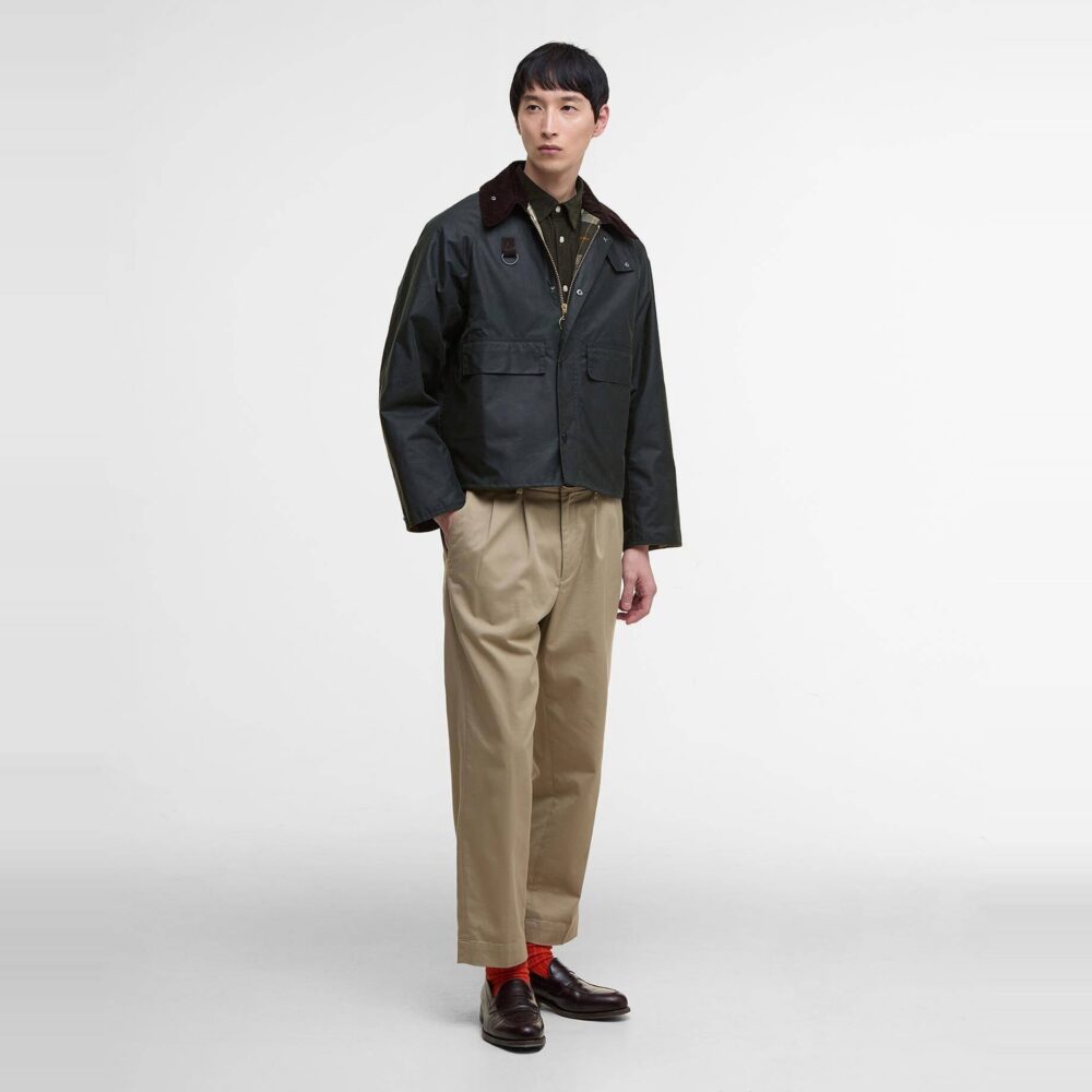Barbour Modified Spey Wax Jacket - Sage Barbour Modified Spey Wax Jacket - Sage