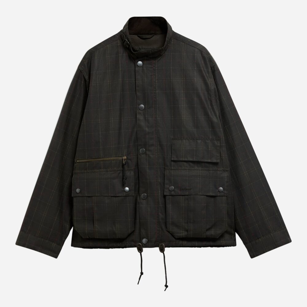 Barbour Modified Tartan Ursula Wax Jacket - Classic Tartan