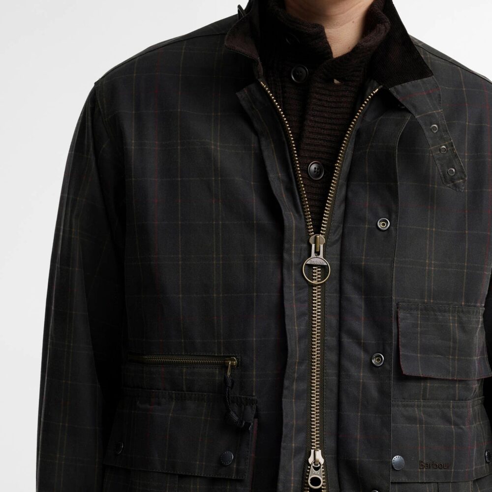 Barbour Modified Tartan Ursula Wax Jacket - Classic Tartan