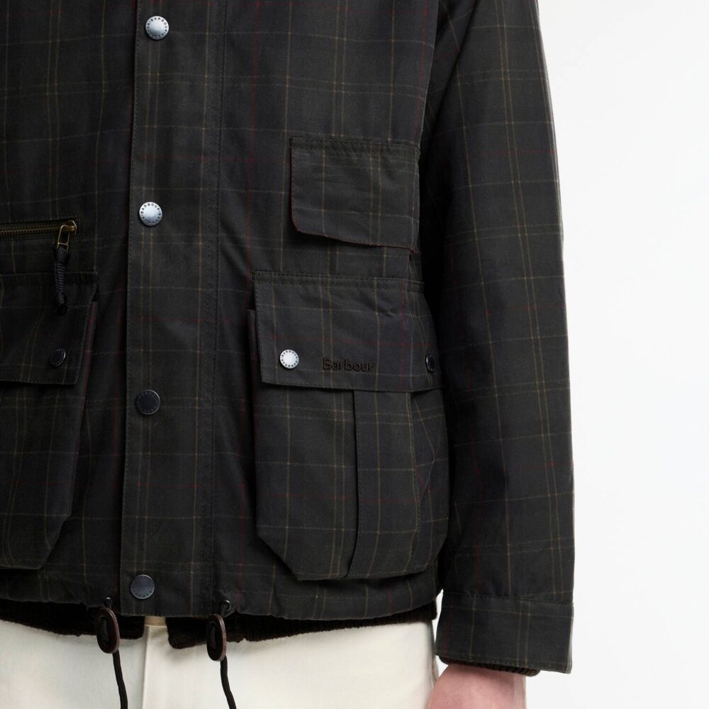 Barbour Modified Tartan Ursula Wax Jacket - Classic Tartan