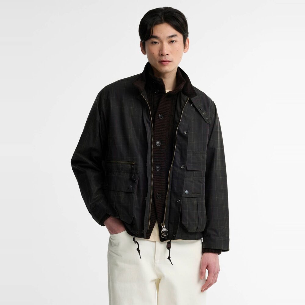 Barbour Modified Tartan Ursula Wax Jacket - Classic Tartan