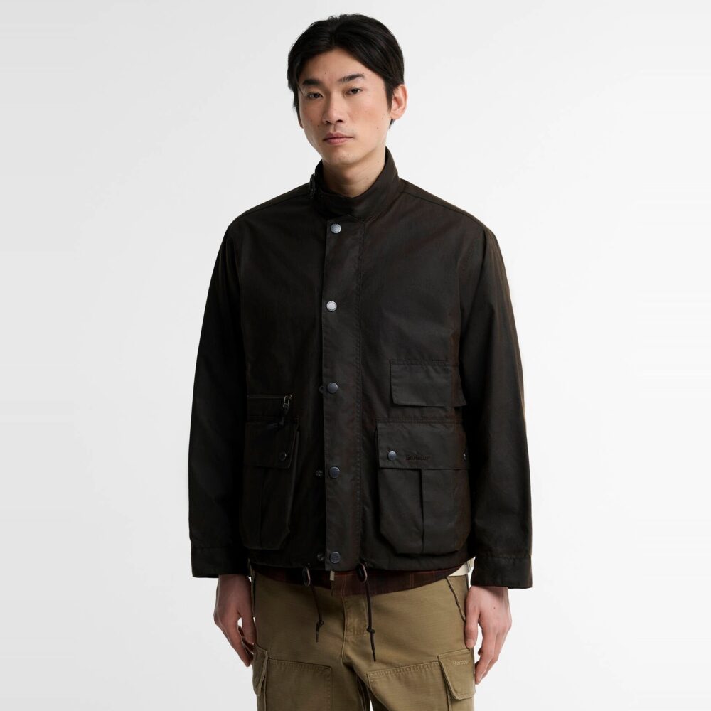 Barbour Modified Ursula Wax Jacket - Dark Brown