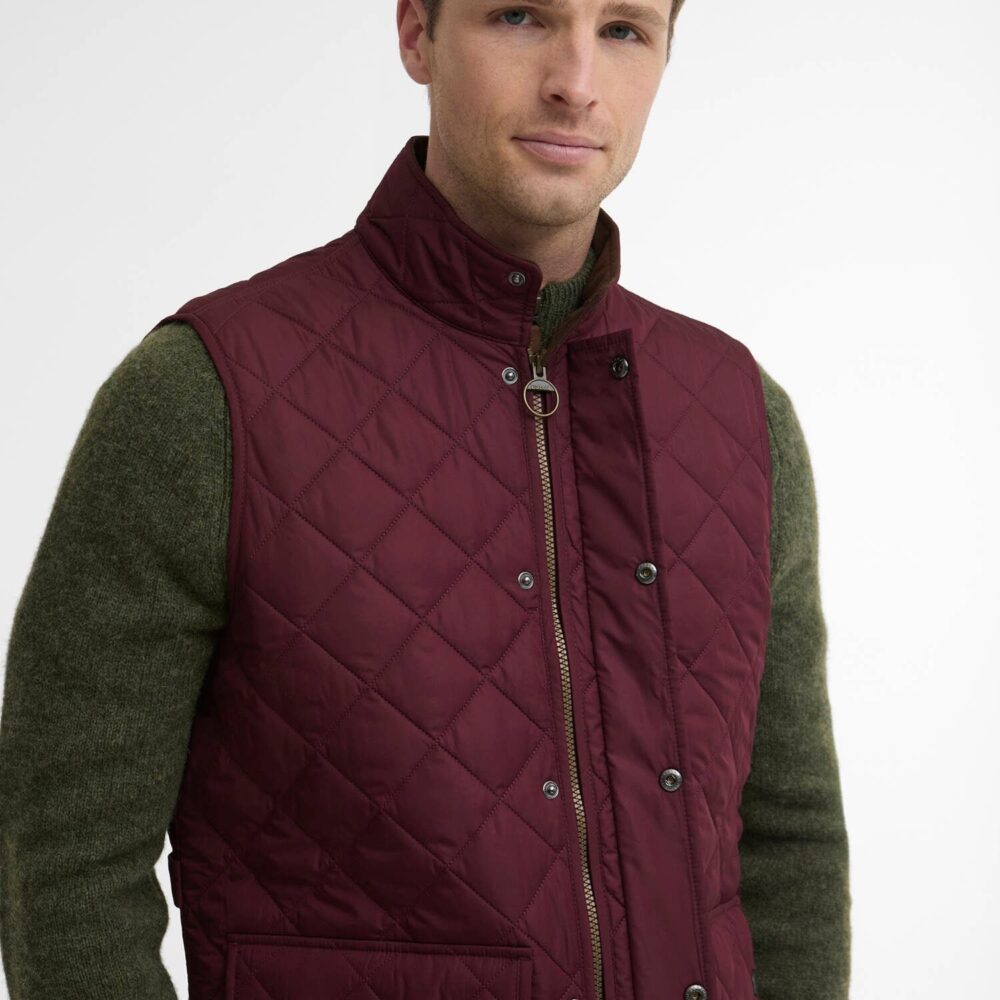 Barbour New Lowerdale Quilted Gilet - Bordeaux