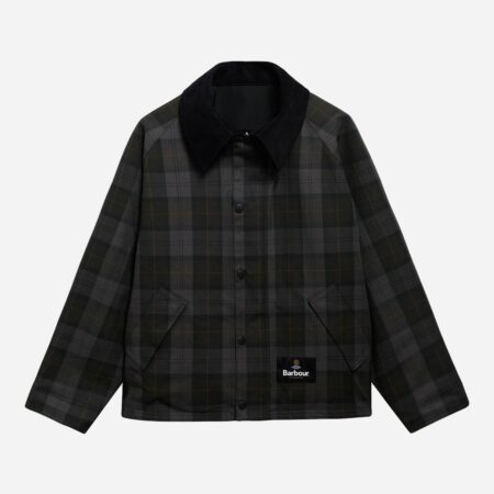 Barbour OS Reversible Overdyed Transporter Casual Jacket - Black Barbour OS Reversible Overdyed Transporter Casual Jacket - Black