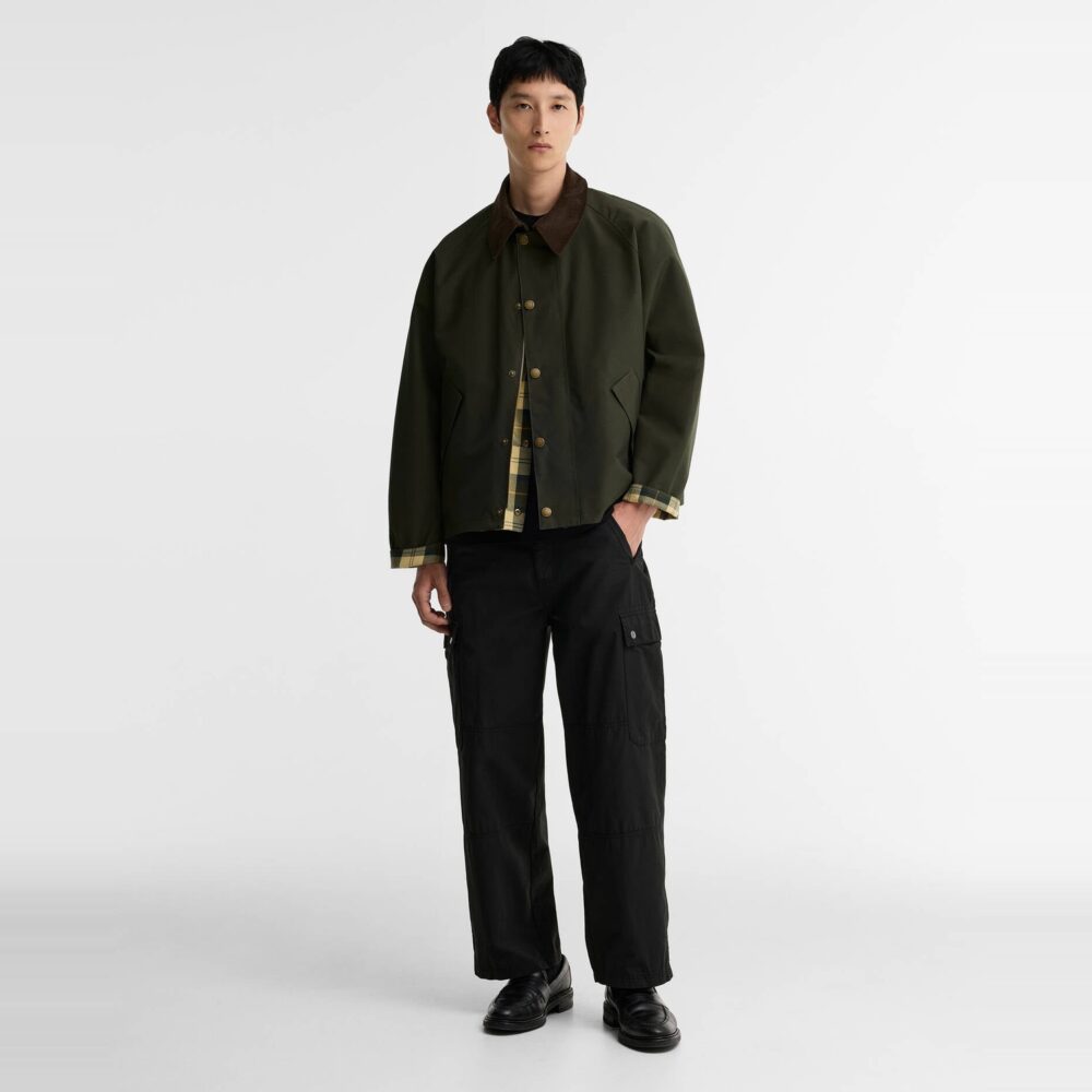 Barbour OS Reversible Transporter Casual Jacket - Sage/Ancient