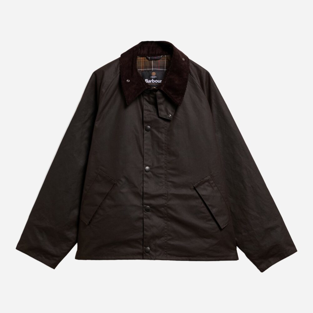 Barbour OS Transport Wax Jacket - Dark Brown Barbour OS Transport Wax Jacket - Dark Brown