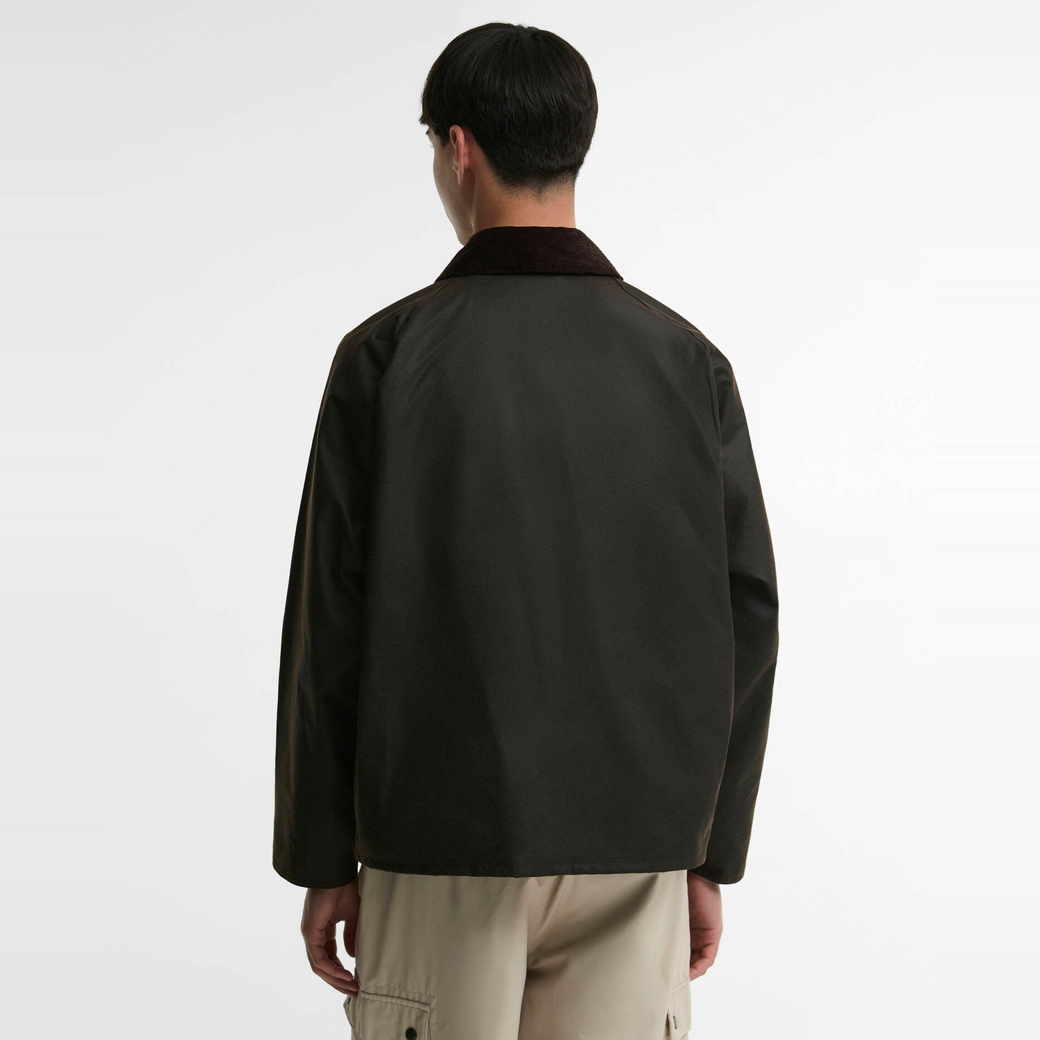 Barbour OS Transport Wax Jacket - Dark Brown