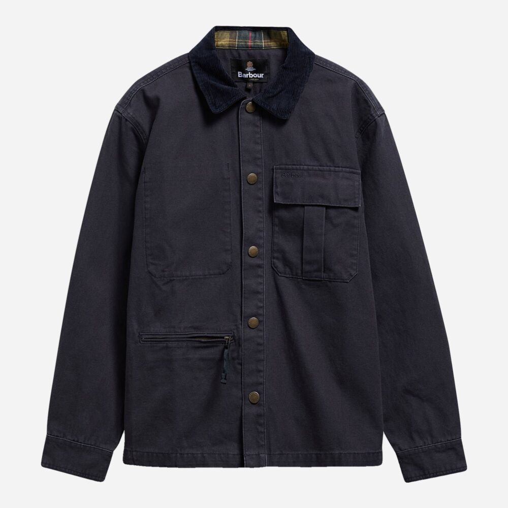 Barbour Ursula OS Canvas Overshirt - Dark Navy Barbour Ursula OS Canvas Overshirt - Dark Navy