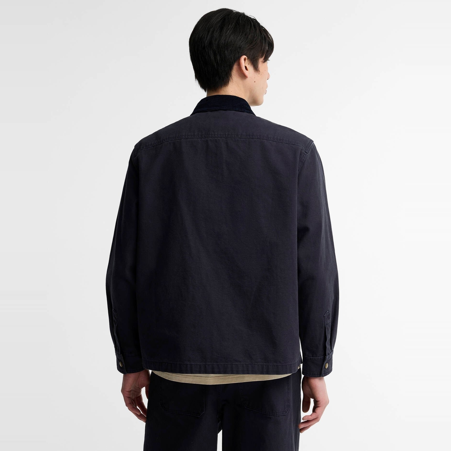 Barbour Ursula OS Canvas Overshirt - Dark Navy