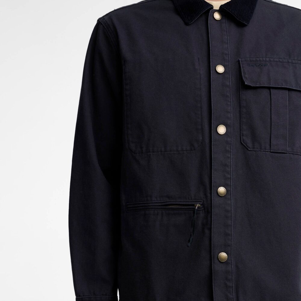 Barbour Ursula OS Canvas Overshirt - Dark Navy Barbour Ursula OS Canvas Overshirt - Dark Navy