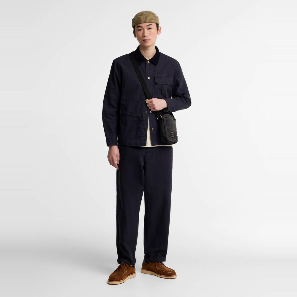 Barbour Ursula OS Canvas Overshirt - Dark Navy