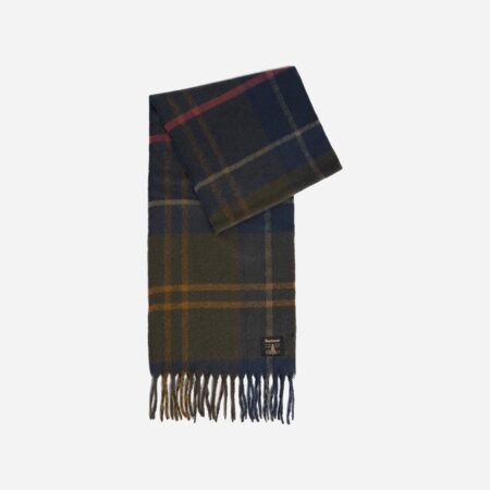 Barbour Yorklane Tartan Scarf - Shadow Classic Tartan