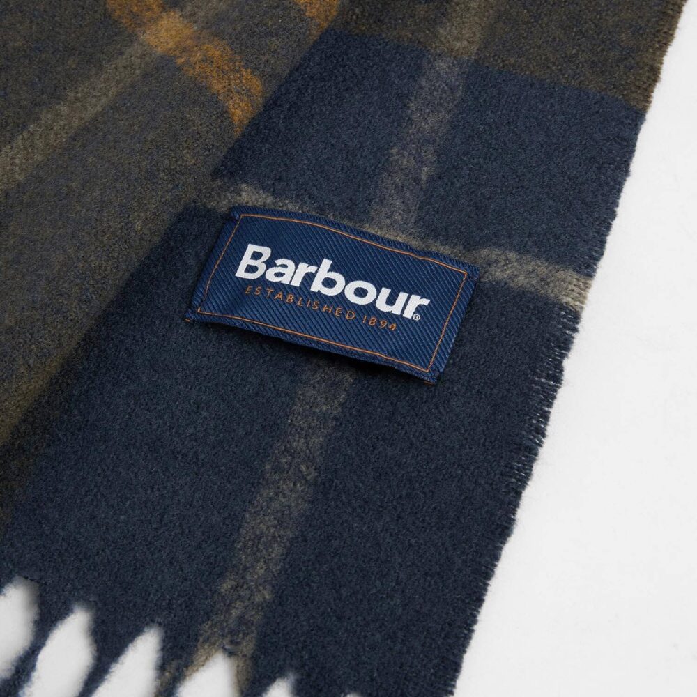 Barbour Yorklane Tartan Scarf - Shadow Classic Tartan