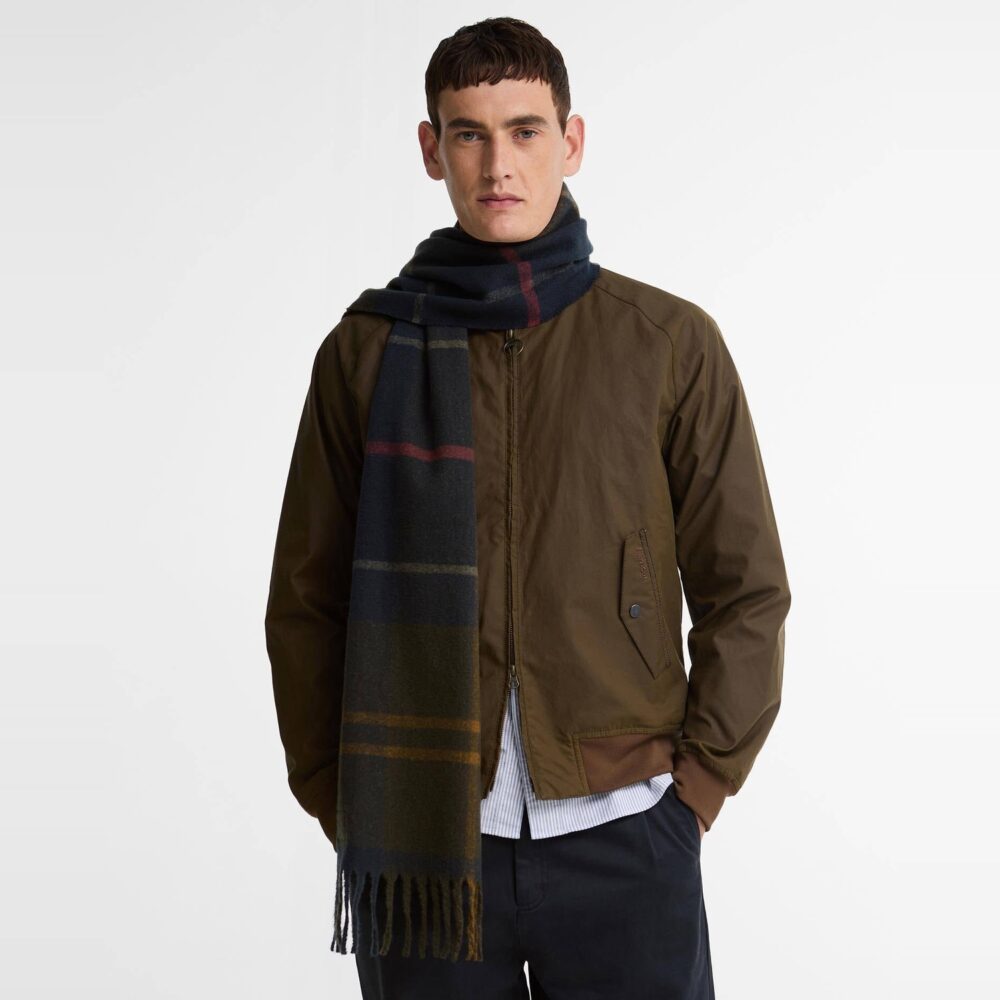 Barbour Yorklane Tartan Scarf - Shadow Classic Tartan