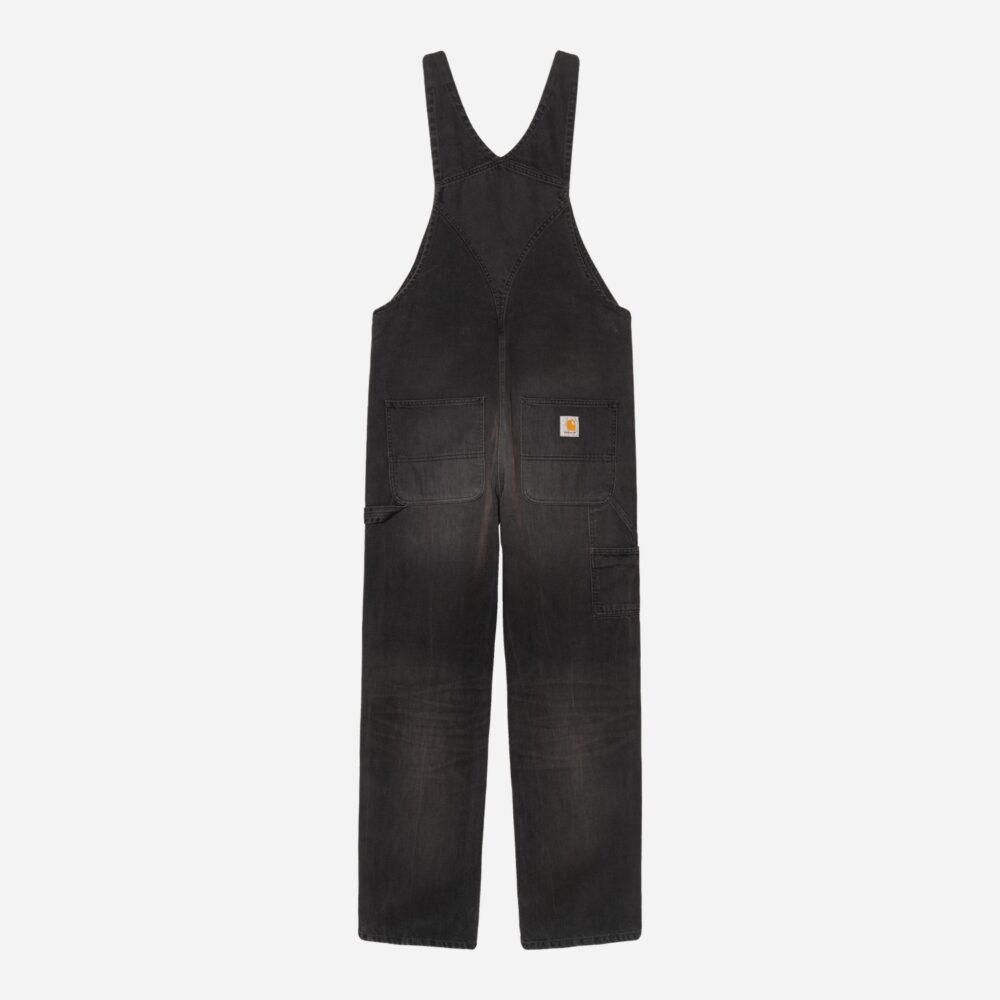 Carhartt WIP Bib Denim Overall - Black/Tobacco Used Wash