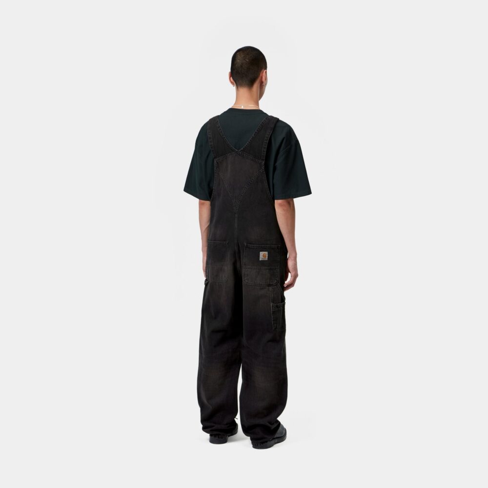 Carhartt WIP Bib Denim Overall - Black/Tobacco Used Wash
