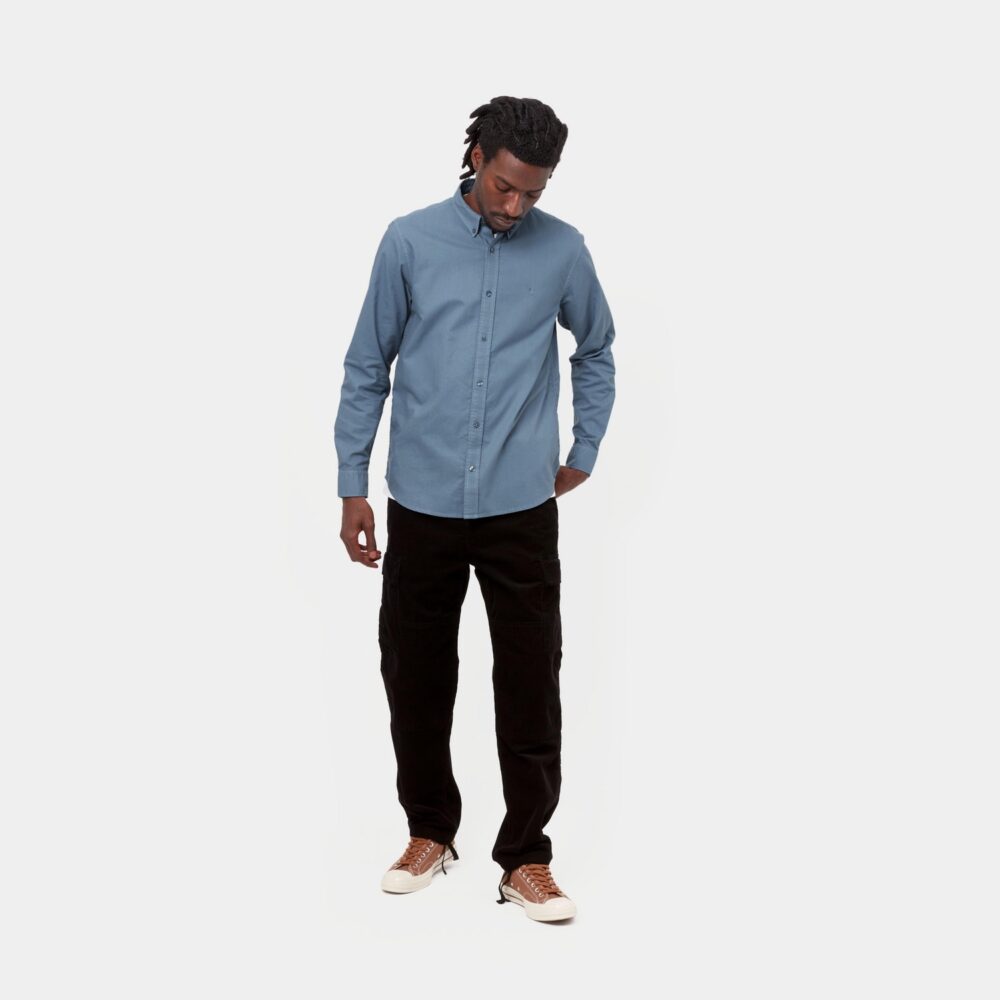 Carhartt WIP Bolton Shirt - Icesheet/Garment Dyed