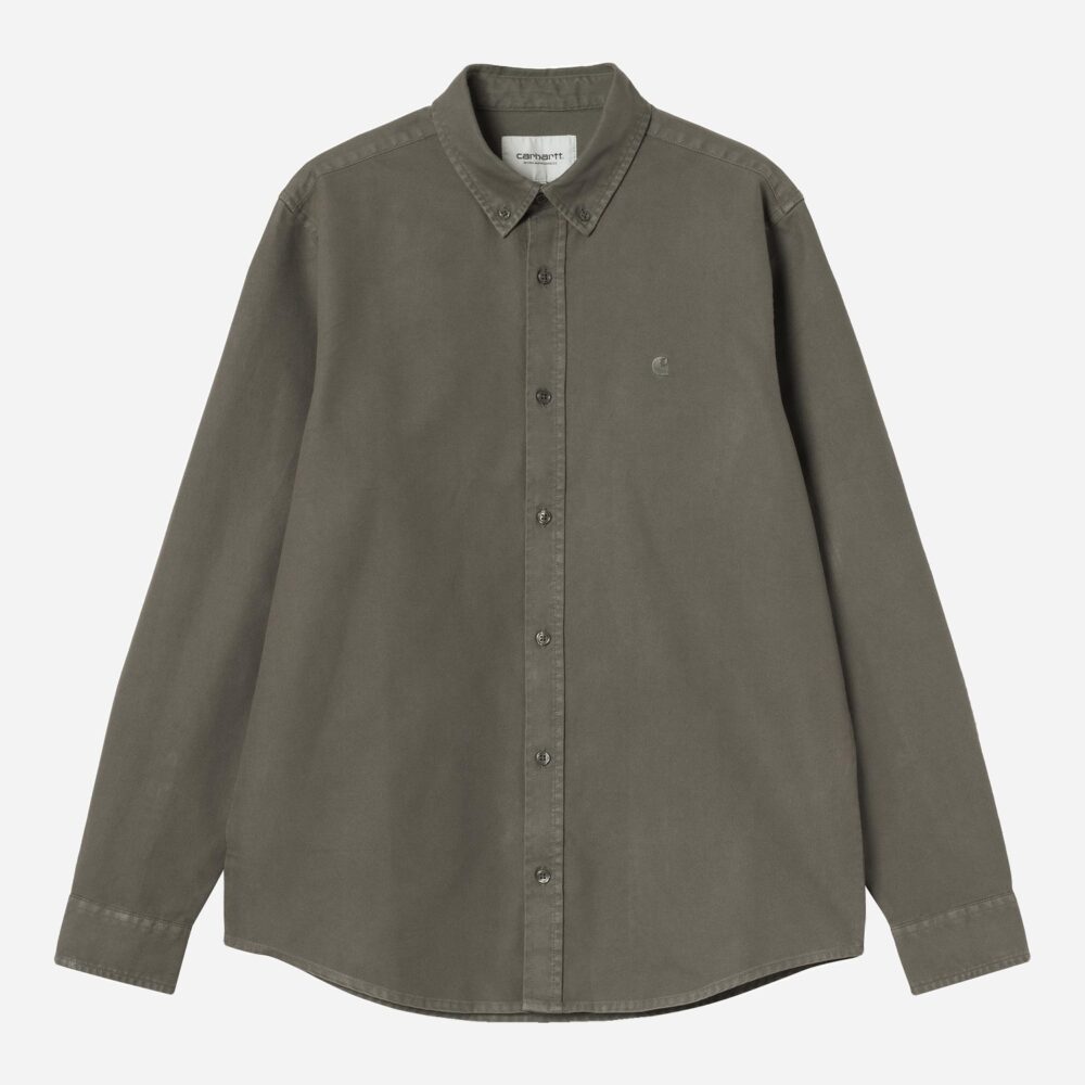 Carhartt WIP Bolton Shirt - Shungite/Garment Dyed Carhartt WIP Bolton Shirt - Shungite/Garment Dyed