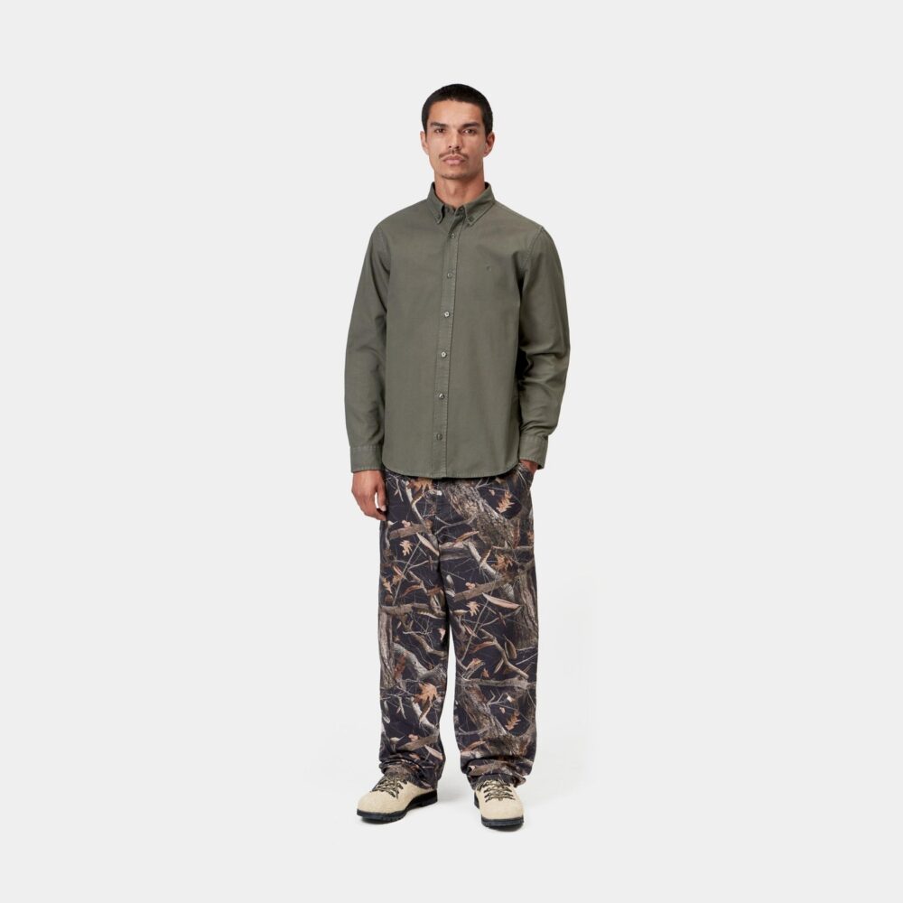 Carhartt WIP Bolton Shirt - Shungite/Garment Dyed