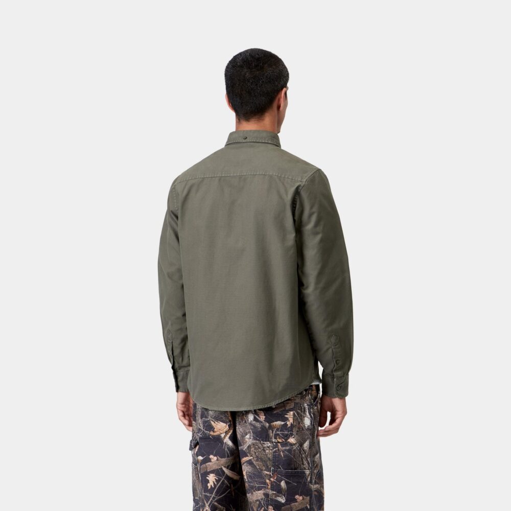 Carhartt WIP Bolton Shirt - Shungite/Garment Dyed Carhartt WIP Bolton Shirt - Shungite/Garment Dyed