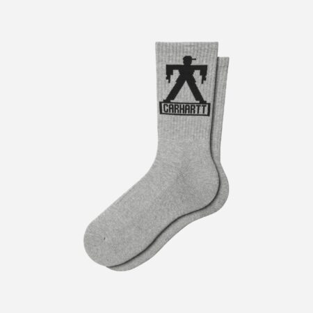Carhartt WIP Bricky Man Sock - Grey Heather/Black