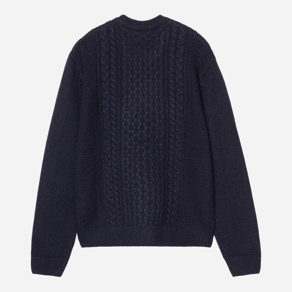 Carhartt WIP Caster Knit Sweater - Dark Navy Carhartt WIP Caster Knit Sweater - Dark Navy